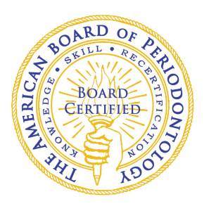American Board of Periodontology Board Certified seal